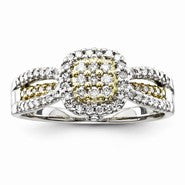 14k Two-tone Diamond Ring