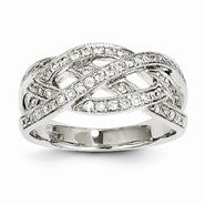 14k White Gold Diamond Ring