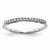 14k White Gold Diamond Band Ring