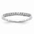 14k White Gold Diamond Band Ring