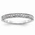 14k White Gold Diamond Band Ring