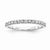 14k White Gold Diamond Band Ring