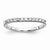 14k White Gold Diamond Band Ring