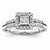 14k White Gold Diamond Engagement Ring