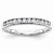 14k White Gold Diamond Band Ring