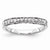 14k White Gold Diamond Band Ring