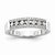 14k White Gold Diamond Wedding Band