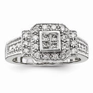 14k White Gold Diamond Ring