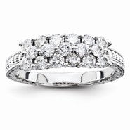 14k White Gold Diamond Ring