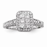 14k White Gold Diamond Ring