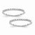 14k White Gold Set of 2 Diamond Wedding Band