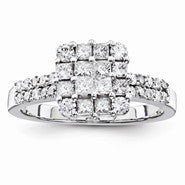 14k White Gold Diamond Ring