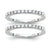 14k White Gold Diamond Wedding Band