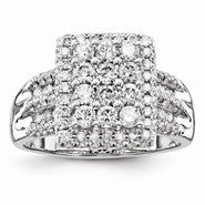 14k White Gold Diamond Ring