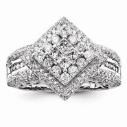 14k White Gold Diamond Ring