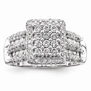 14k White Gold Diamond Ring