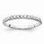 14k White Gold Diamond Wedding Band