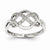 14k White Gold Diamond Fashion Ring