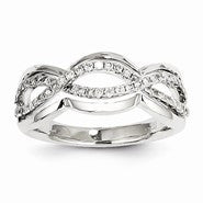 14k White Gold Diamond Fashion Ring