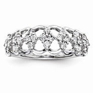 14k White Gold Diamond Fashion Ring