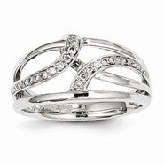 14k White Gold Diamond Fashion Ring