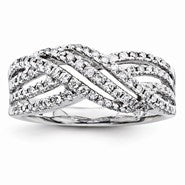 14k White Gold Diamond Fashion Ring