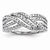 14k White Gold Diamond Fashion Ring