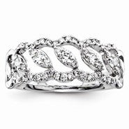 14k White Gold Diamond Fashion Ring