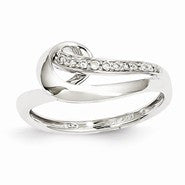 14k White Gold Diamond Fashion Ring