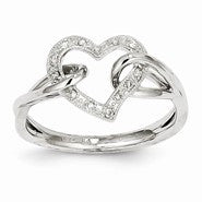 14k White Gold Diamond Fashion Ring