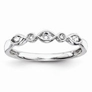 14k White Gold Diamond Fashion Ring