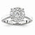 14k White Gold Diamond Engagement Ring