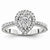 14k White Gold Diamond Fashion Ring