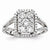 14k White Gold Diamond Fashion Ring