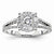 14k White Gold Diamond Fashion Ring