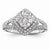 14k White Gold Diamond Fashion Ring