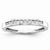 14k White Gold Diamond Wedding Band