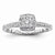 14k White Gold Diamond Engagement Ring