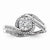 14k White Gold Diamond Engagement Ring