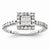 14k White Gold Diamond Engagement Ring