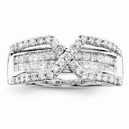 14k White Gold Diamond Ring