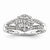 14k White Gold Diamond Engagement Ring