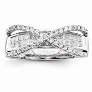 14k White Gold Diamond Ring