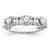 14k White Gold Diamond Wedding Band