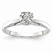 14k White Gold Diamond Ring