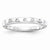 14k White Gold Diamond Wedding Band