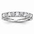 14k White Gold Diamond Wedding Band