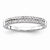 14k White Gold Diamond Wedding Band