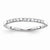 14k White Gold Diamond Wedding Band