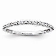 14k White Gold Diamond Wedding Band